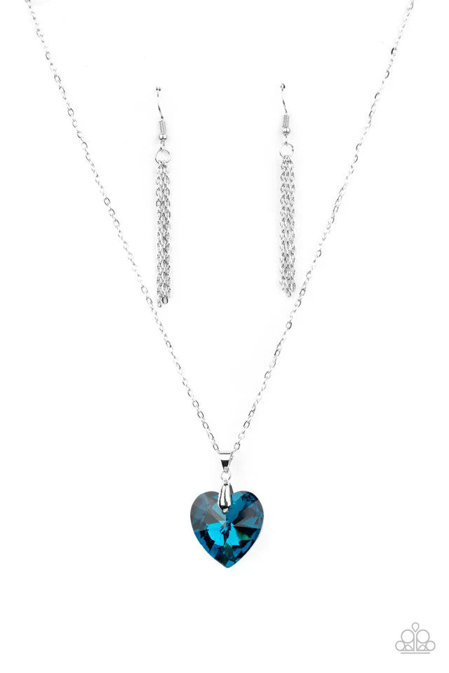 Love Hurts Necklace-Blue