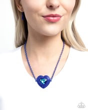 Locket Leisure Necklace-Blue