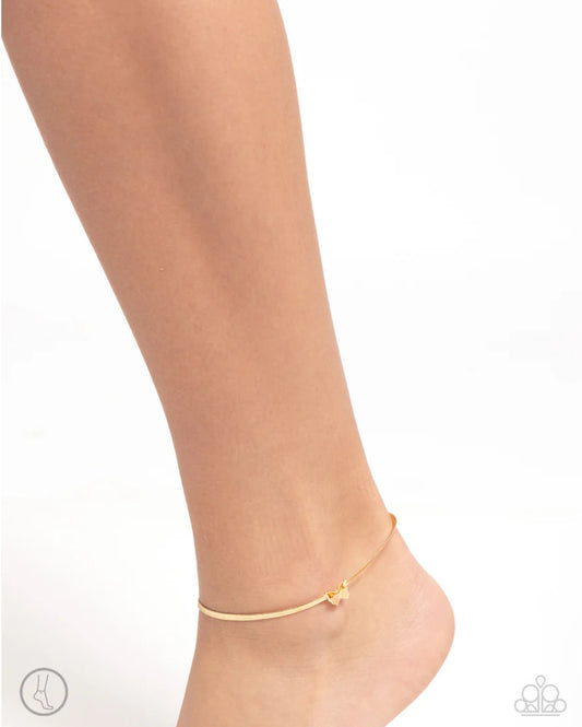 A Flighting Chance Gold Anklet