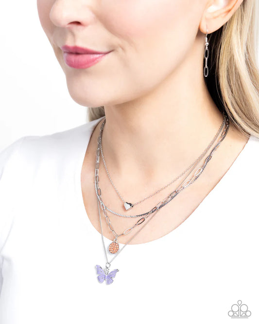 Whimsical Wardrobe Necklace-Purple