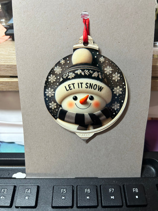 Let It Snow Ornament