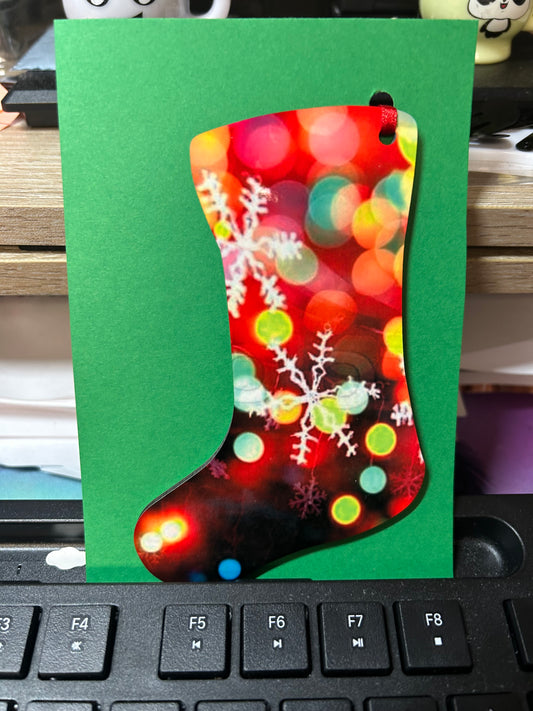 Christmas Lights Stocking Ornament