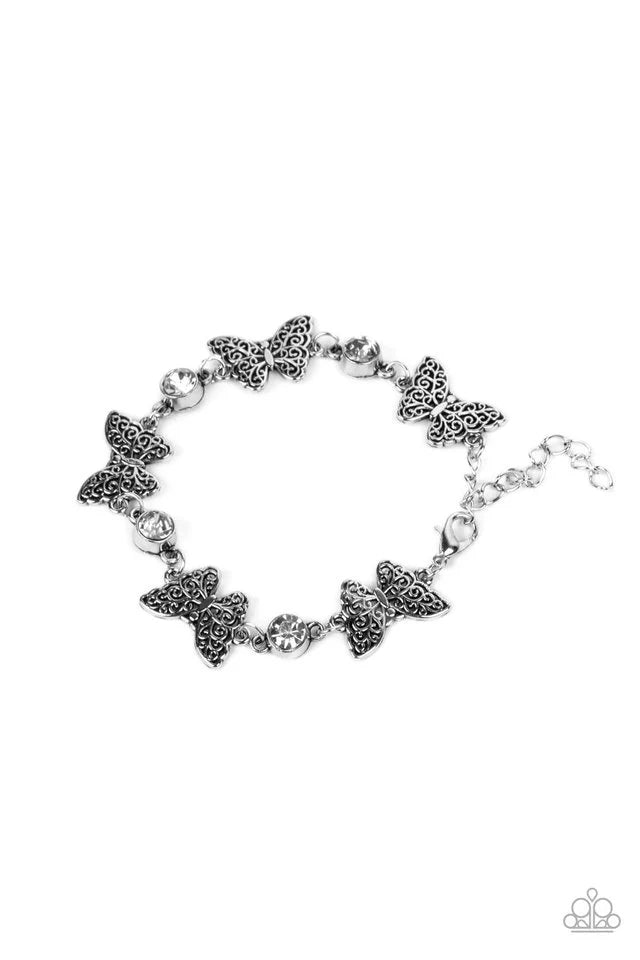 Has A Wing To It Bracelet-White