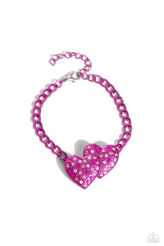 Love Struck Lineup Bracelet-Pink