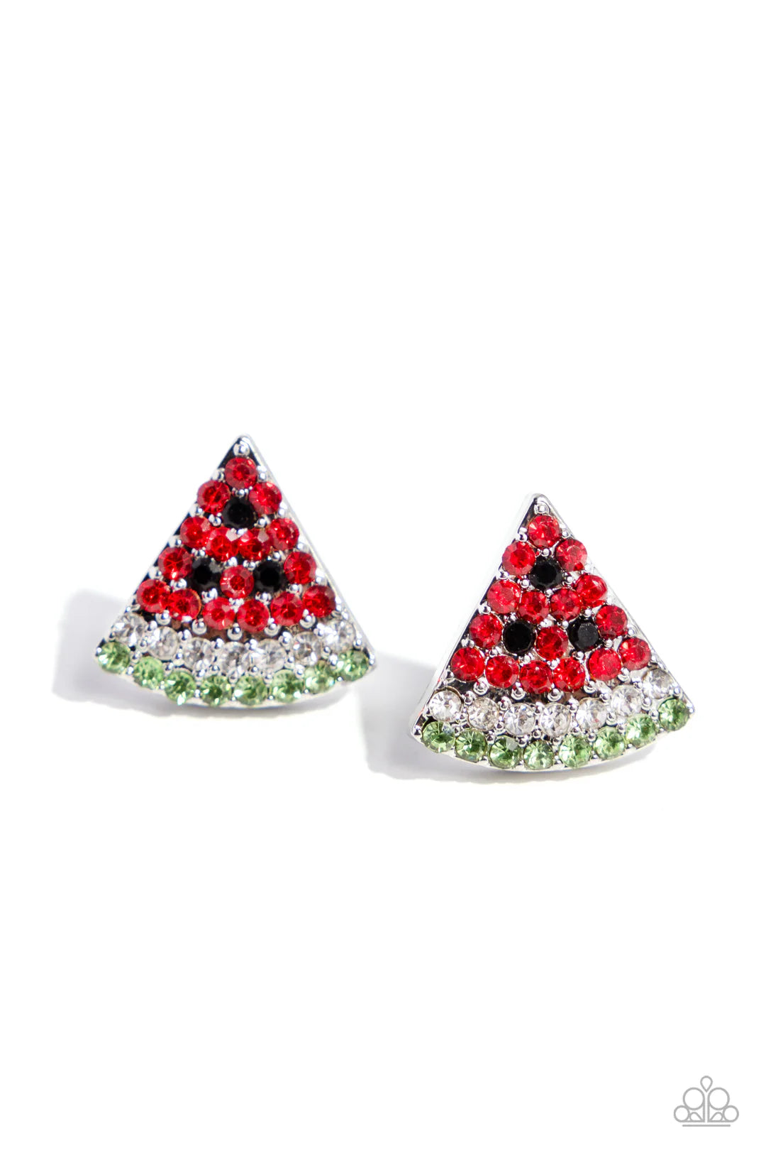 Watermelon Slice Earrings-Red