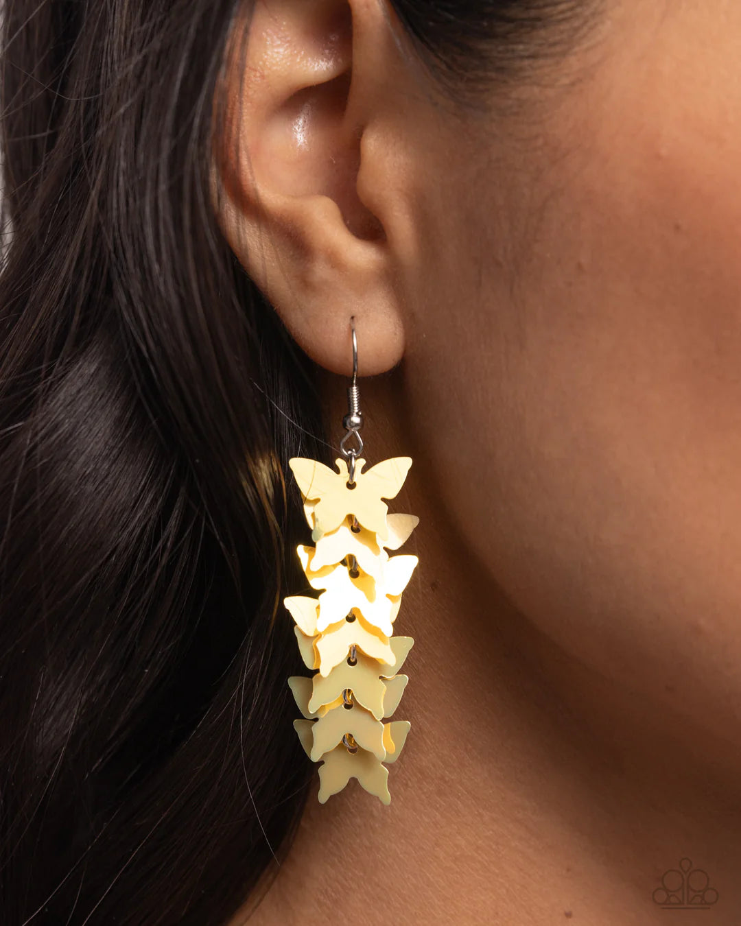 Aerial Ambiance Earrings-Yellow