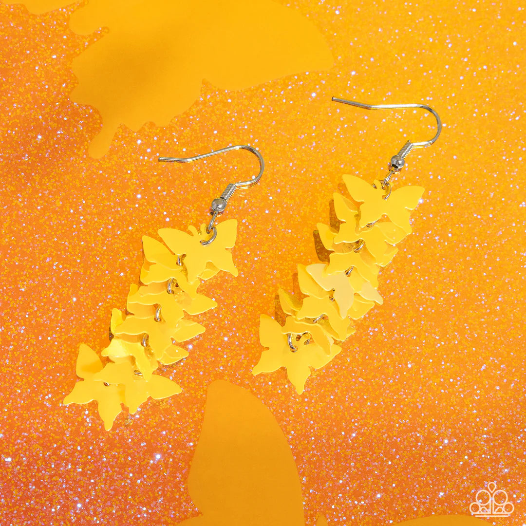 Aerial Ambiance Earrings-Yellow