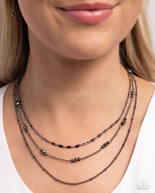 Luxe Layers Necklace-black