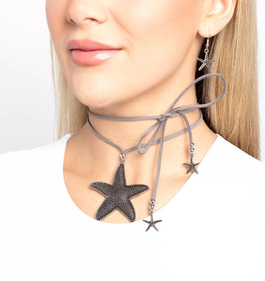 Starfish Sentiment Silver Necklace