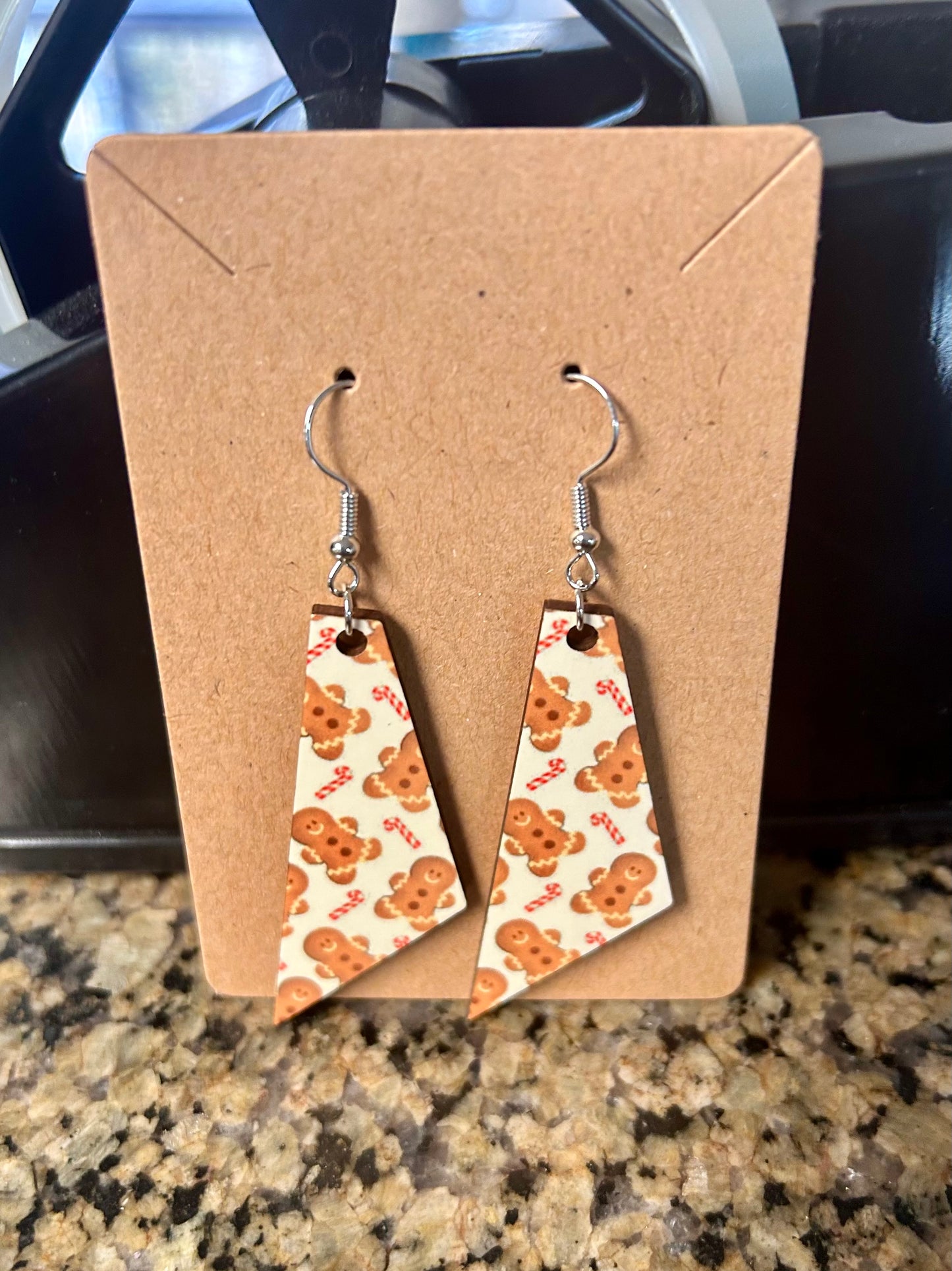 Gingerbread & Candy Cane Earrings