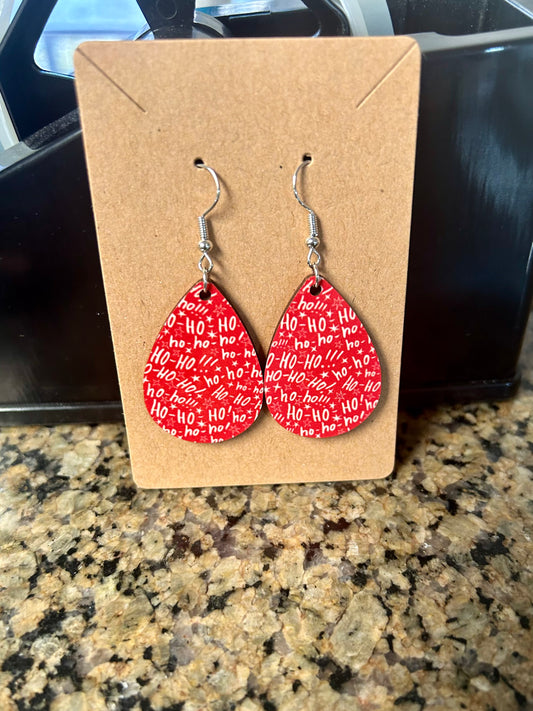 Ho  Ho Ho Teardrop Earrings