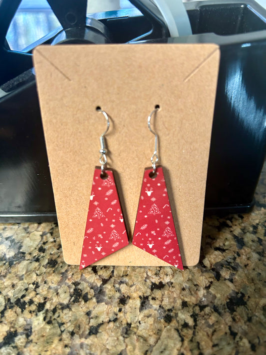 Red Holiday Earrings