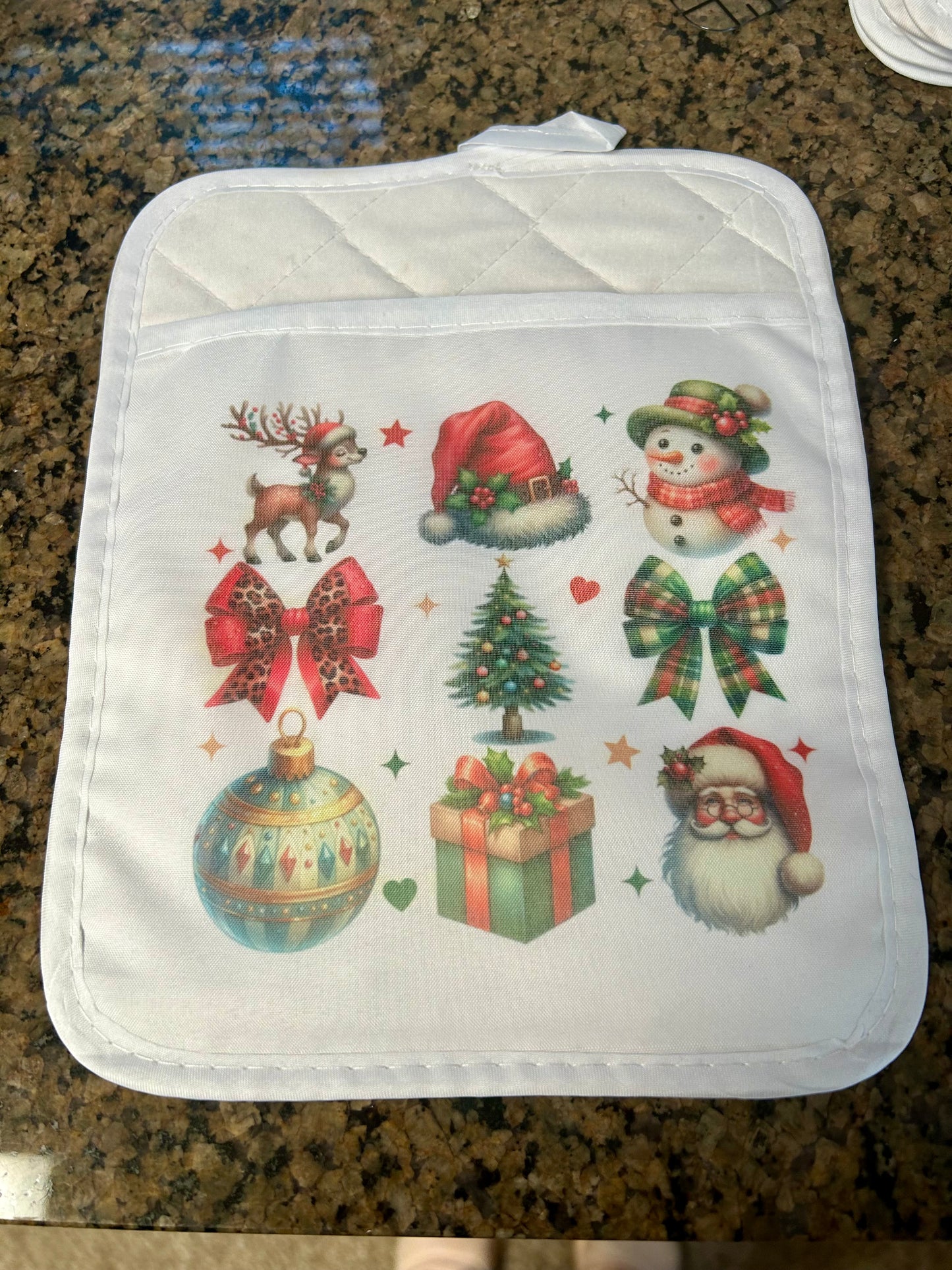 Christmas Coquette Pot Holder