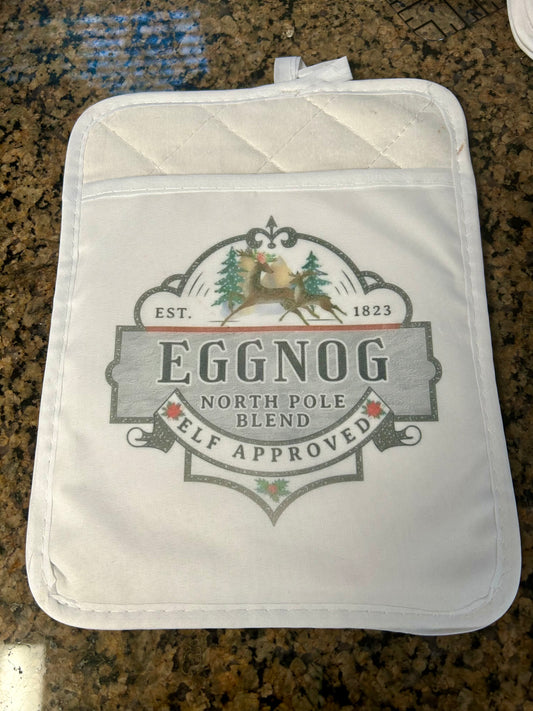 Eggnog North Pole Pot Holder