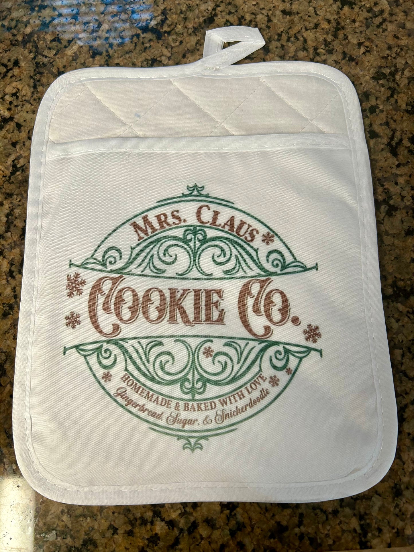 Mrs. Claus Cookie Co. Pot Holder