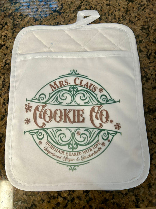 Mrs. Claus Cookie Co. Pot Holder