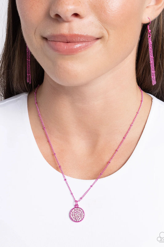 Bejeweled Basic Pink Necklace