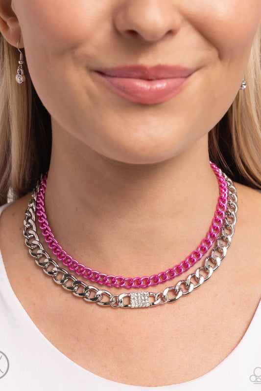 Exaggerated Effort Pink Choker