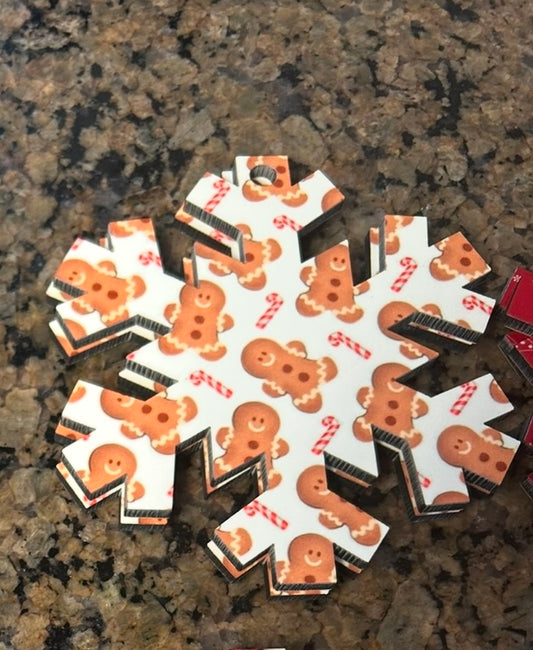 Gingerbread Snowflake Ornament