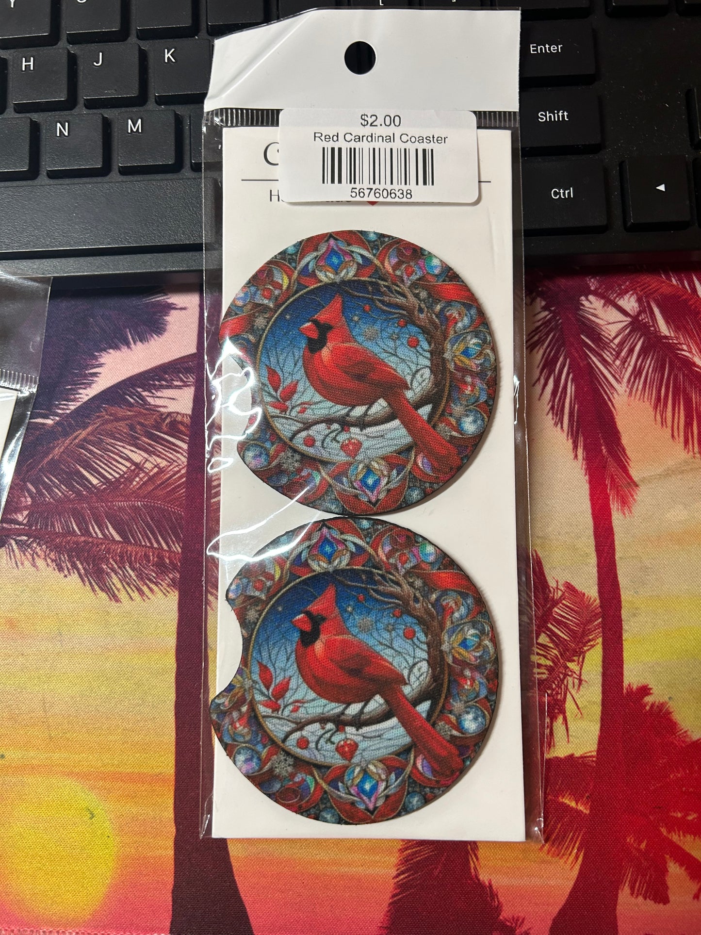 Red Cardinal Coaster