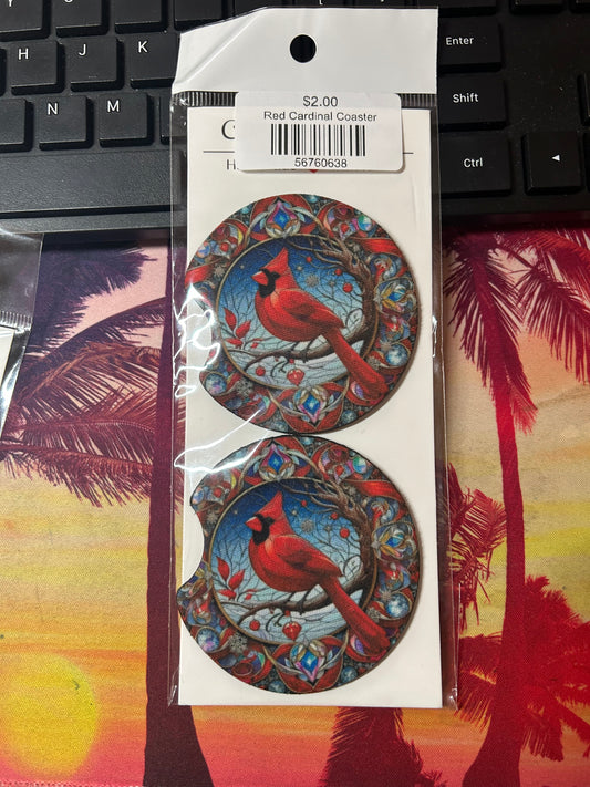 Red Cardinal Coaster