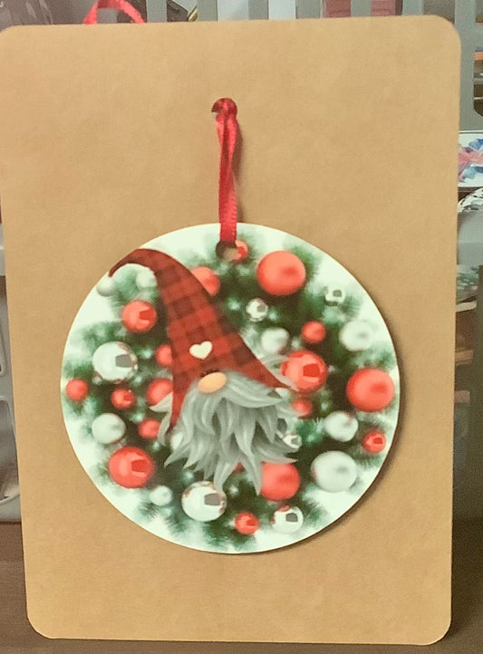 Gnome Wreath Ornament