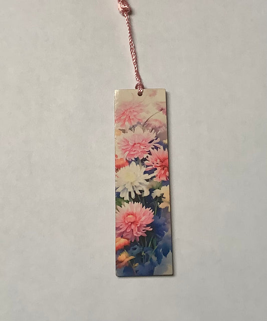 Pink Floral Bookmark