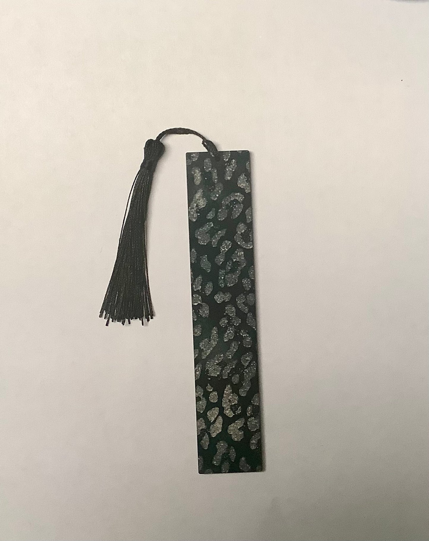 Black/Silver Leopard Bookmark