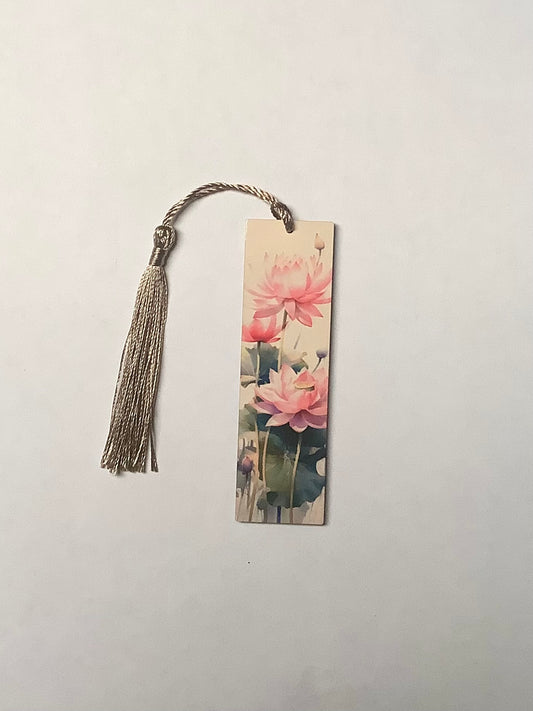 Pink Lotus Bookmark