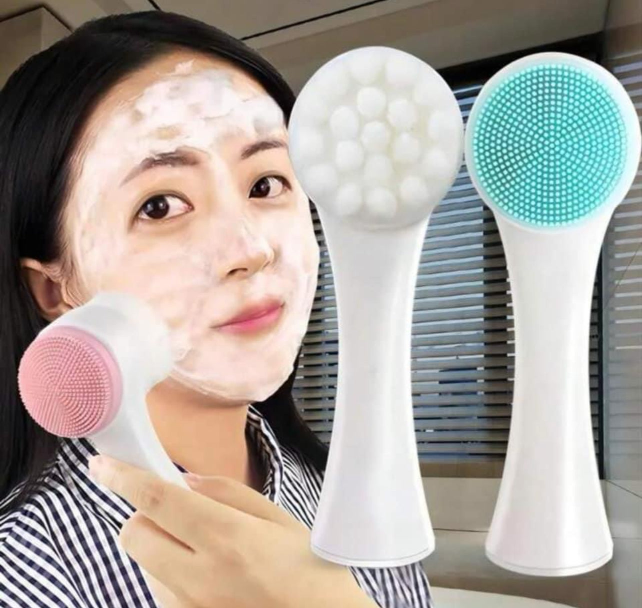 Double-Sided Face Scrubber