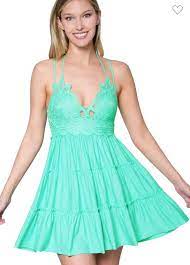 Zenana Crochet Ruffle Cami Top-Mint