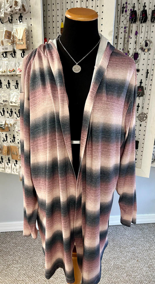 Ombre Long Cardigan